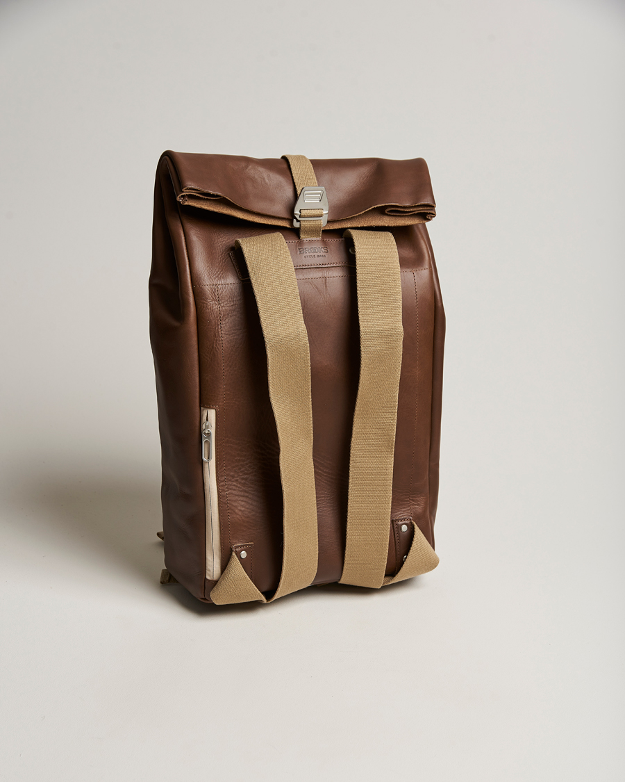 Homme | Sacs | Brooks England | Pickwick Large Leather Backpack Dark Tan