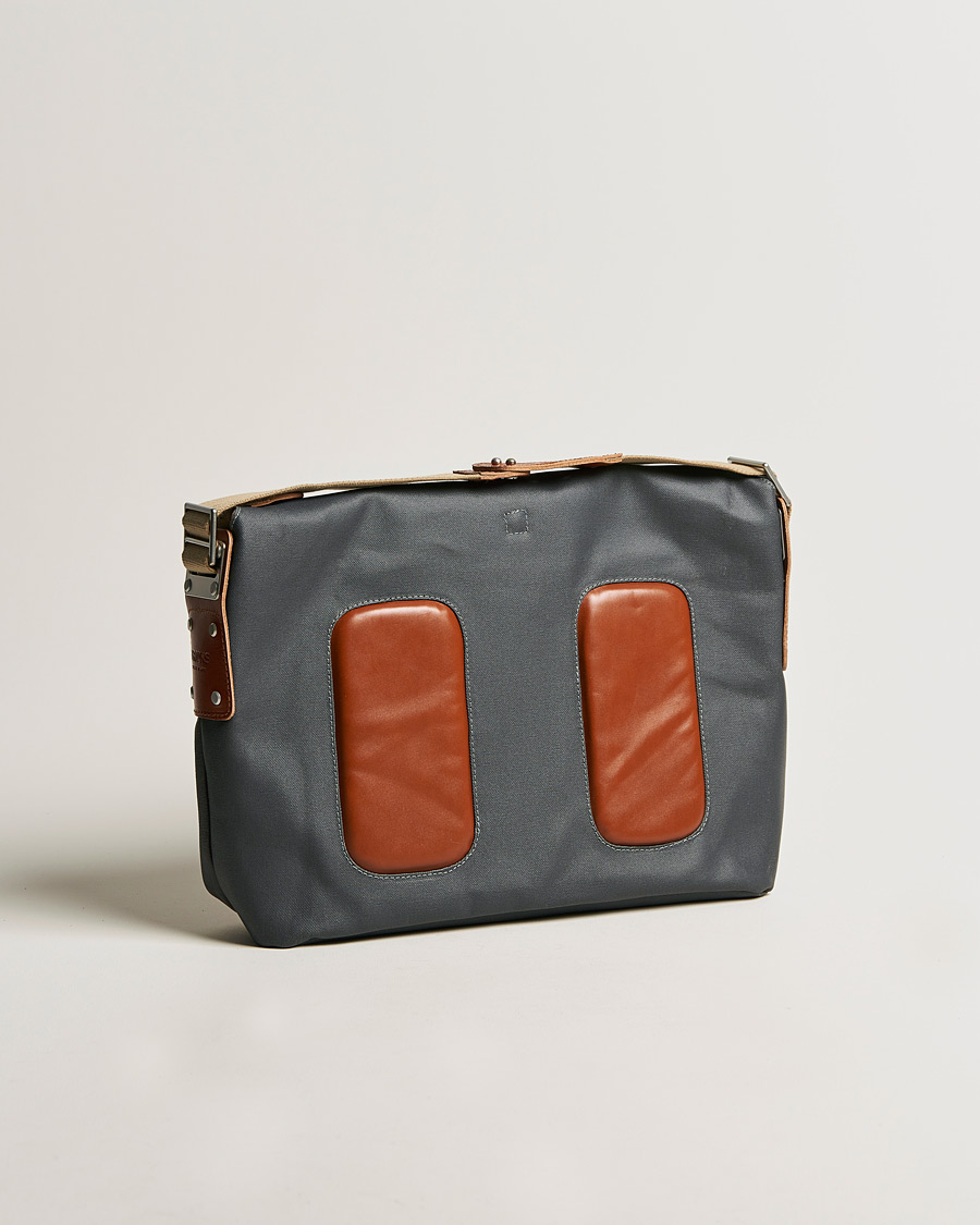 Homme | Brooks England Barbican Cotton Canvas 13L Shoulder Bag Grey | Brooks England | Barbican Cotton Canvas 13L Shoulder Bag Grey