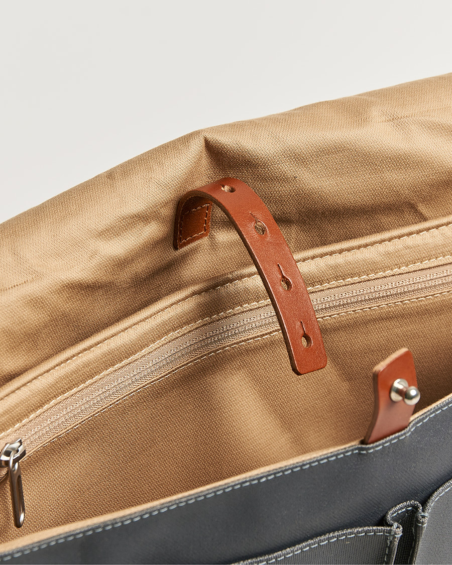 Homme | Brooks England Barbican Cotton Canvas 13L Shoulder Bag Grey | Brooks England | Barbican Cotton Canvas 13L Shoulder Bag Grey