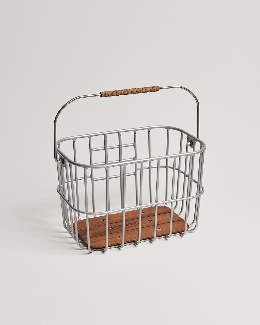 Homme | Pour La Maison | Brooks England | Hoxton Bike Basket Aluminium