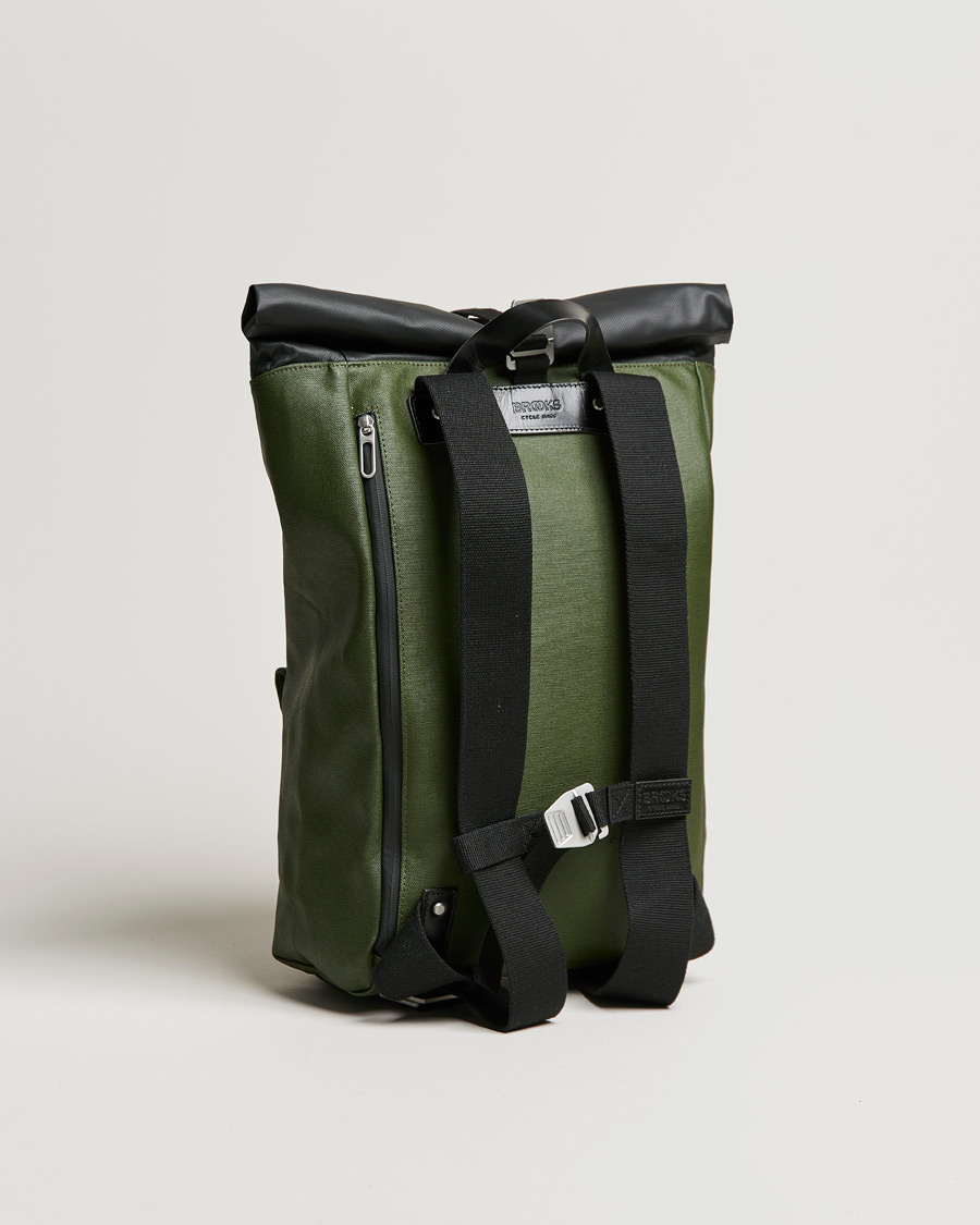 Homme | Brooks England Rivington Cotton Canvas 18L Rolltop Backpack Forest | Brooks England | Rivington Cotton Canvas 18L Rolltop Backpack Forest