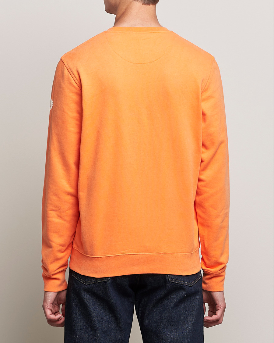 Homme | Pulls Et Tricots | Belstaff | 1924 Crew Neck Logo Sweat Signal Orange
