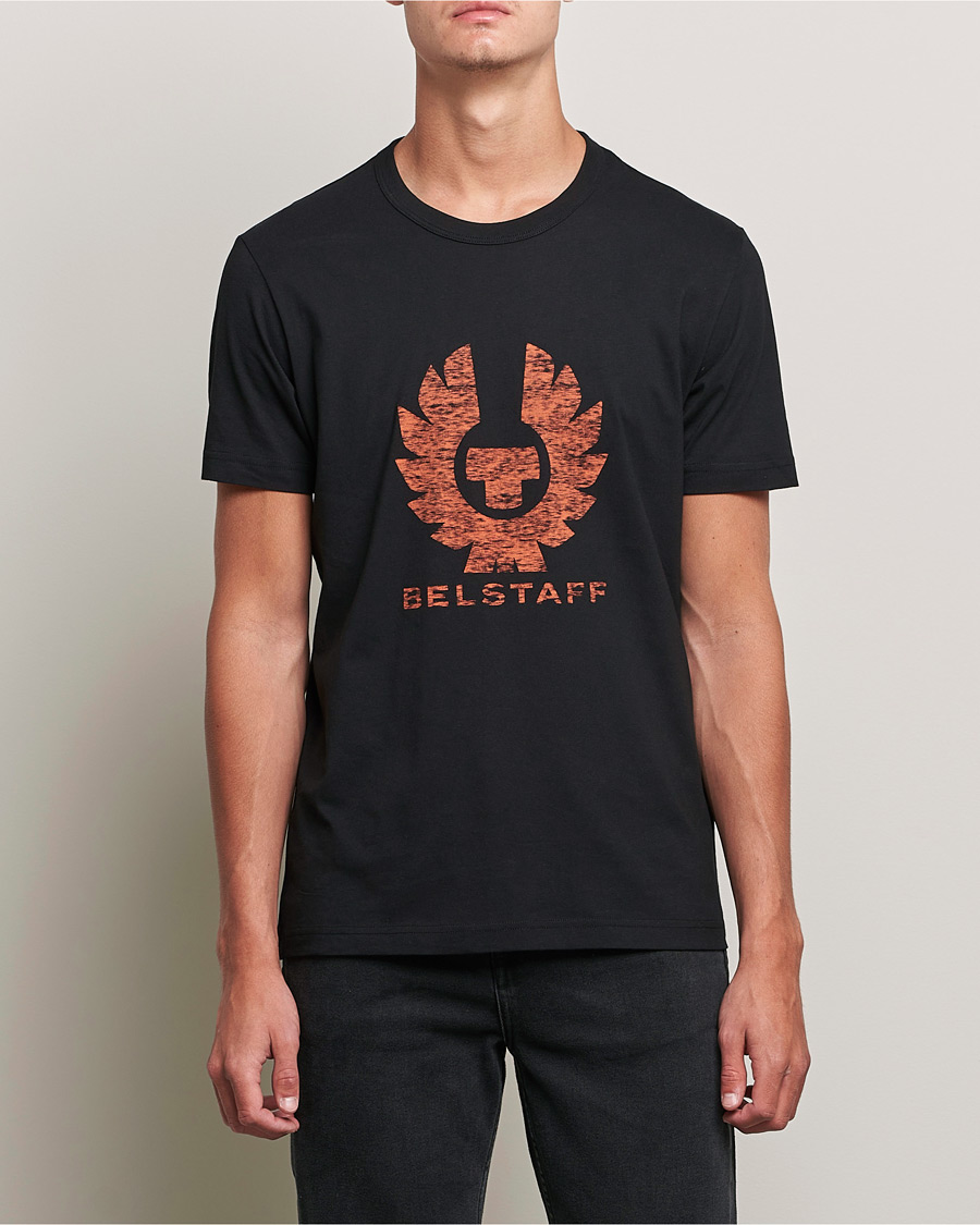 Homme | T-shirts | Belstaff | Coteland Logo Crew Neck Tee Black/Orange