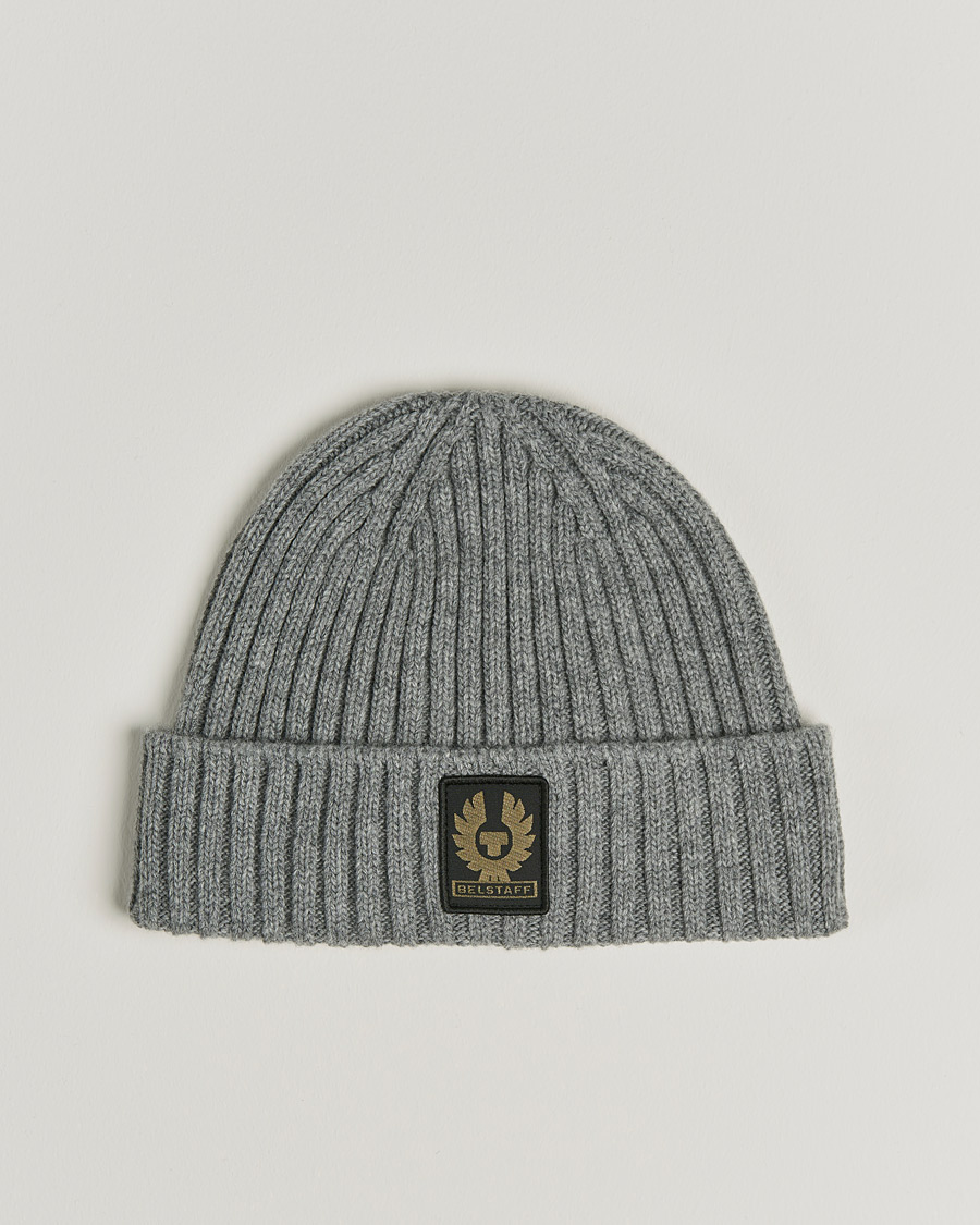 Homme | Belstaff Watch Wool Beanie Pale Grey Melange | Belstaff | Watch Wool Beanie Pale Grey Melange