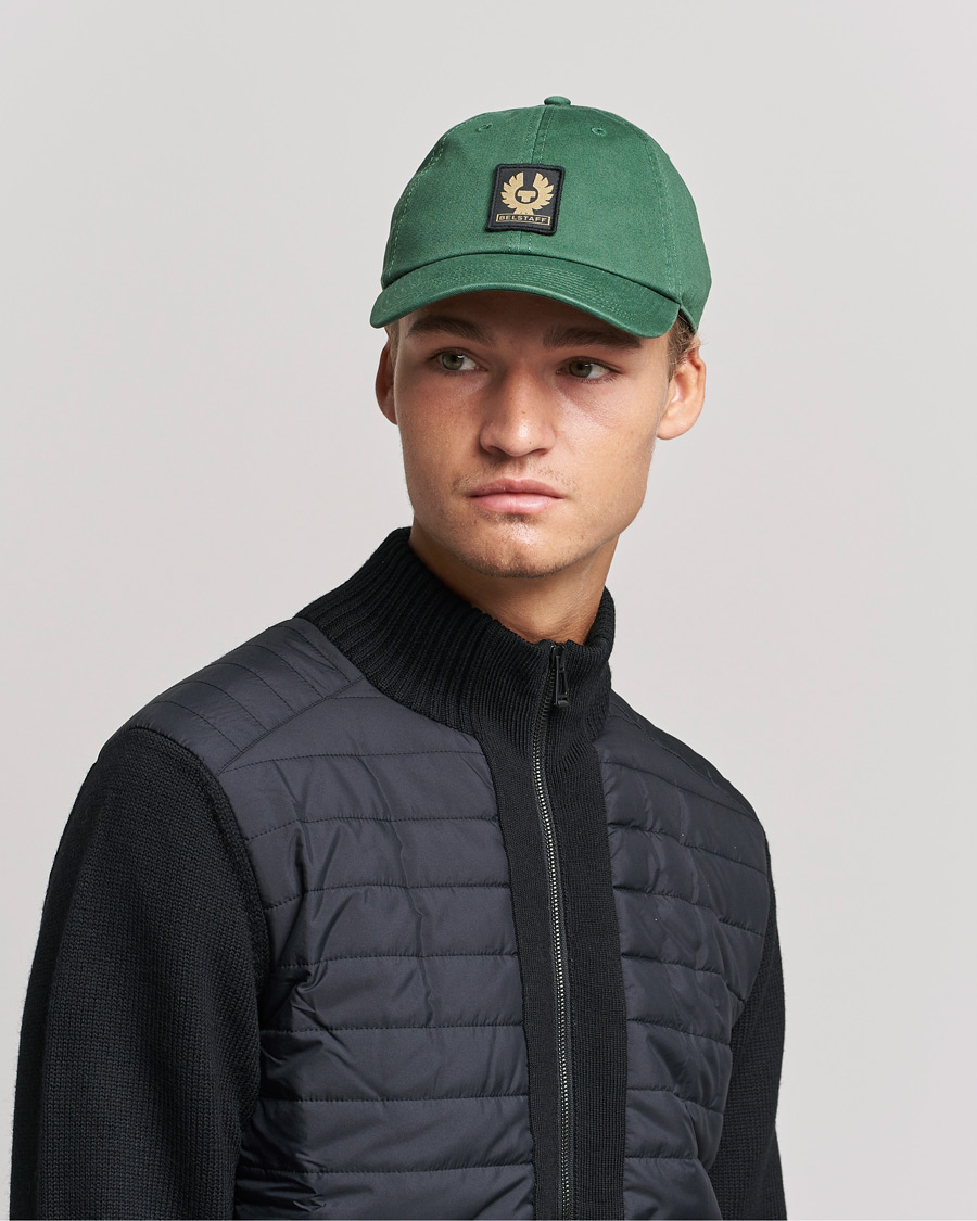 Homme | Belstaff Phoenix Logo Cap Graph Green | Belstaff | Phoenix Logo Cap Graph Green