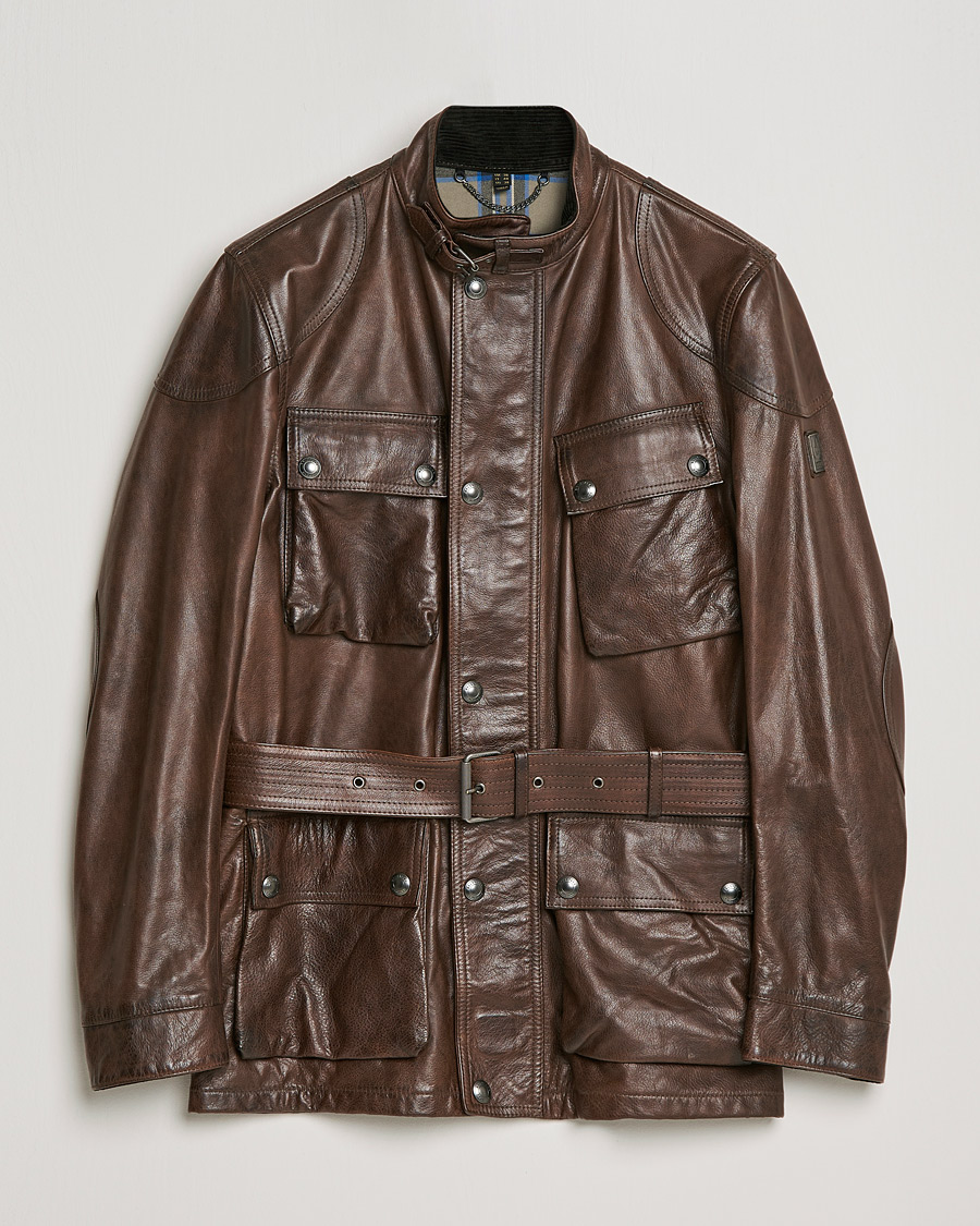 Homme | Manteaux Et Vestes | Belstaff | Trialmaster Panther Leather Jacket Saddle Brown