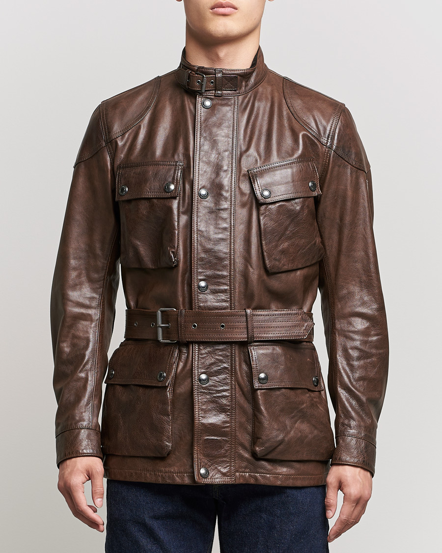 Homme | Manteaux Et Vestes | Belstaff | Trialmaster Panther Leather Jacket Saddle Brown