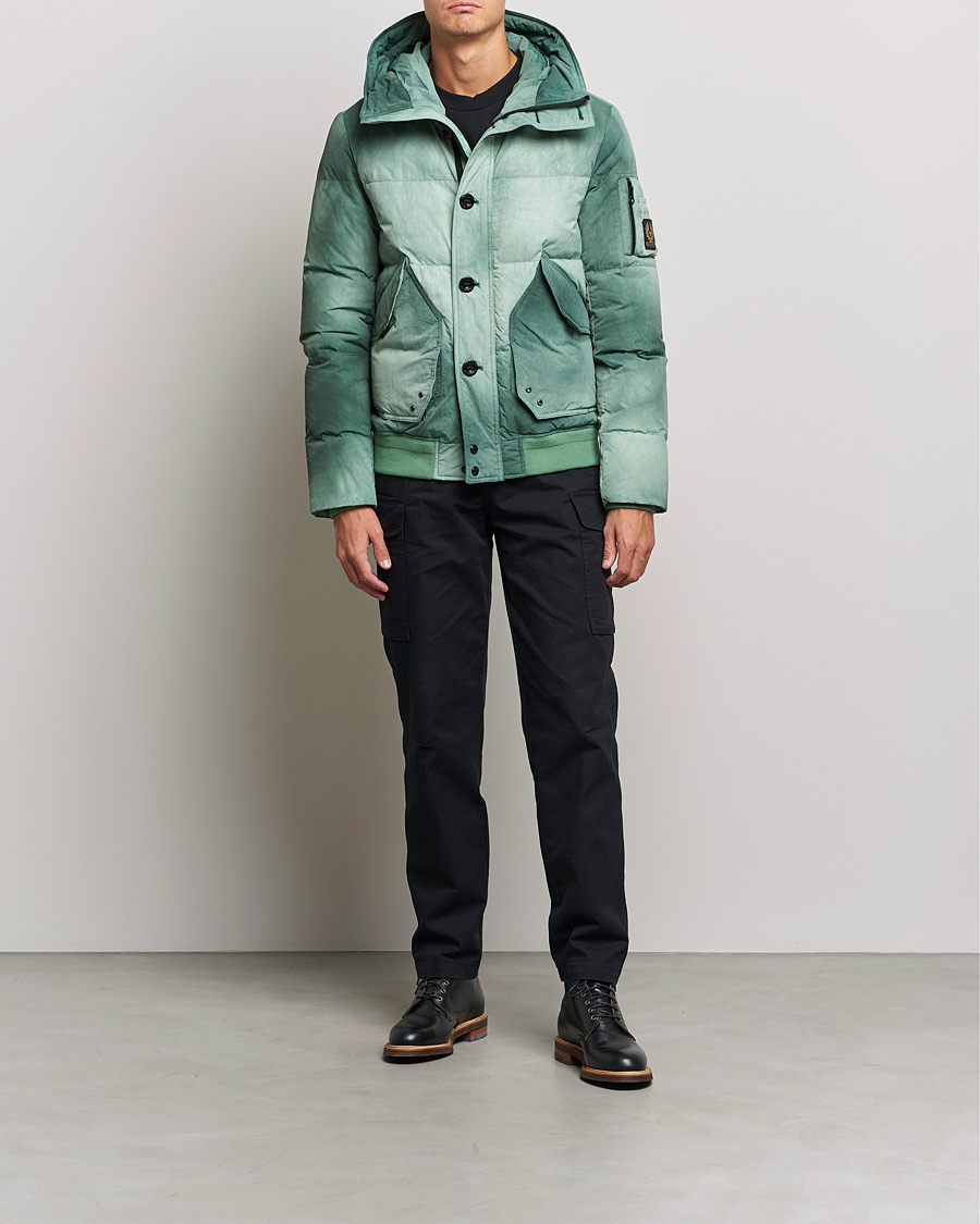 Homme | Manteaux Et Vestes | Belstaff | Radar Batik Hooded Jacket Graph Green