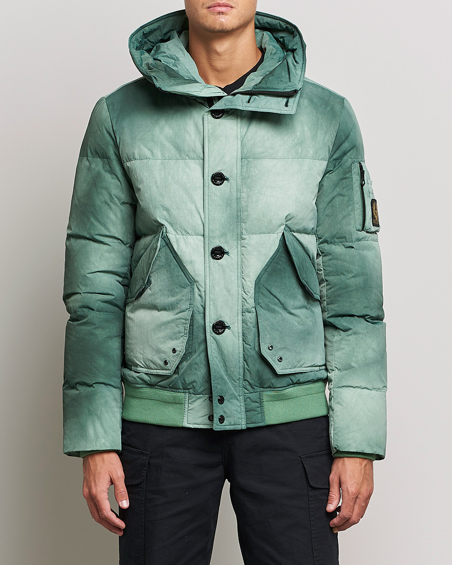 Homme | Manteaux Et Vestes | Belstaff | Radar Batik Hooded Jacket Graph Green