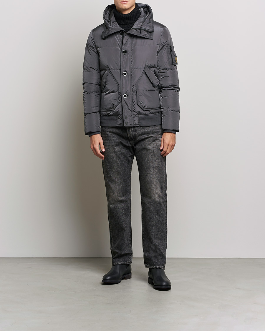 Homme | Manteaux Et Vestes | Belstaff | Radar Hooded Down Jacket Iron
