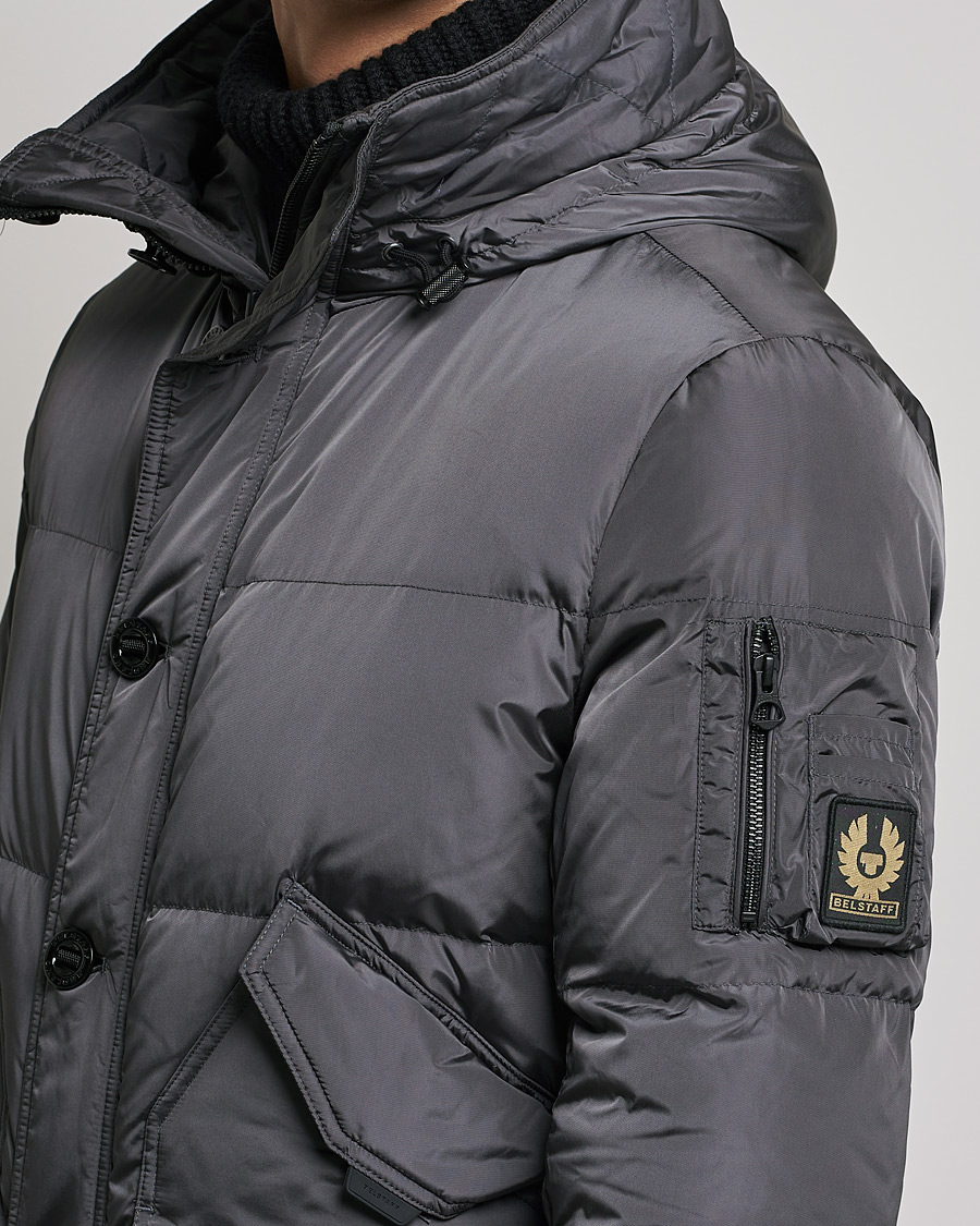 Homme | Manteaux Et Vestes | Belstaff | Radar Hooded Down Jacket Iron