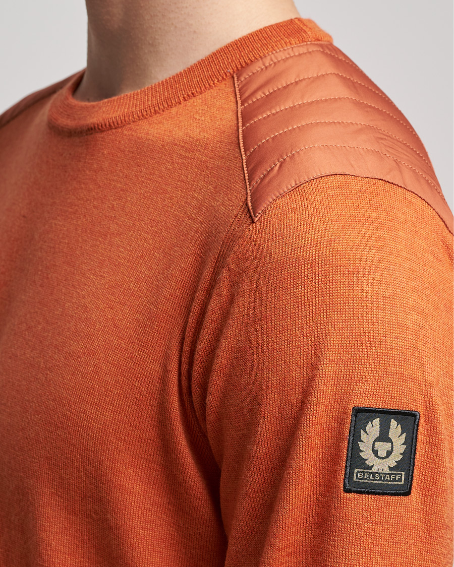 Homme | Pulls Et Tricots | Belstaff | Kerrigan Crew Neck Merino Sweatshirt Amber