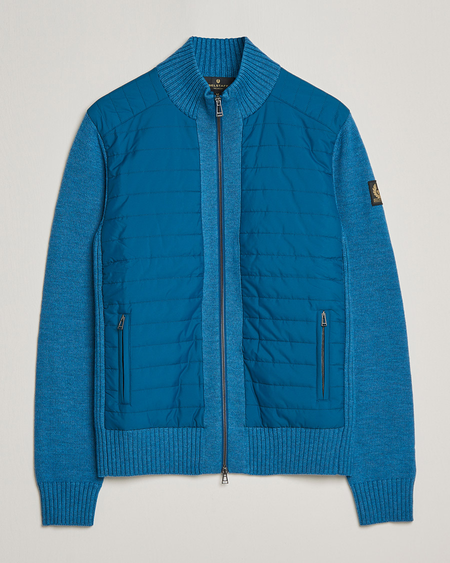 Homme | Pulls Et Tricots | Belstaff | Kingston Full Zip Hybrid Legion Blue