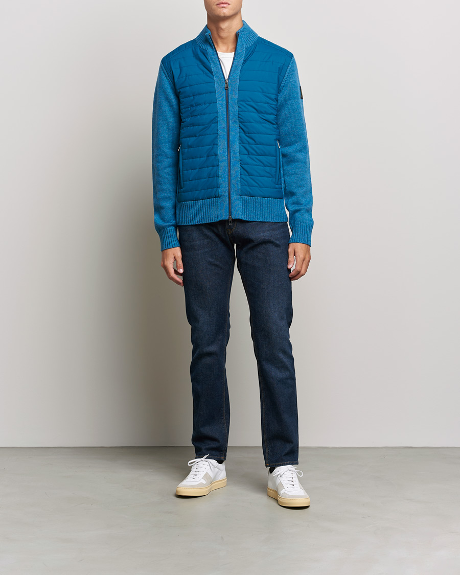 Homme | Pulls Et Tricots | Belstaff | Kingston Full Zip Hybrid Legion Blue