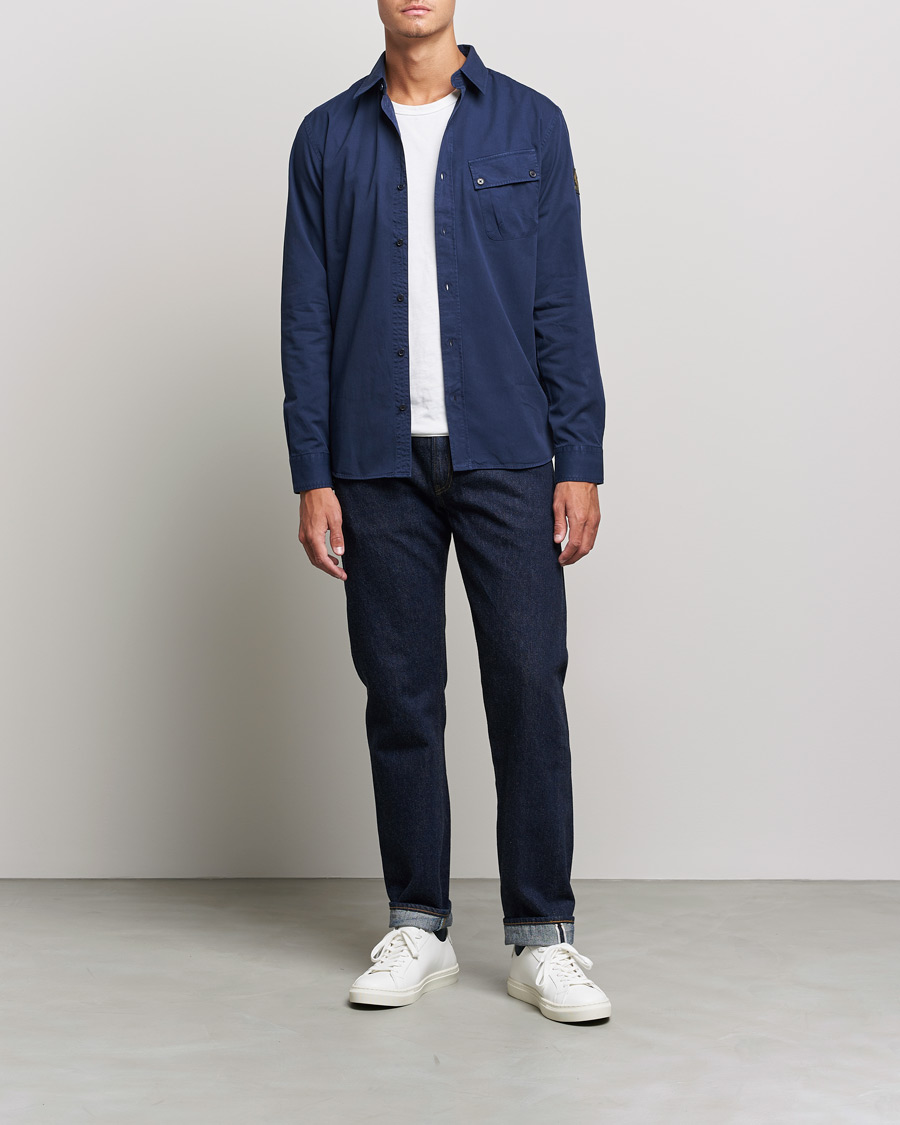 Homme | Chemises | Belstaff | Pitch Cotton Pocket Shirt Deep Navy