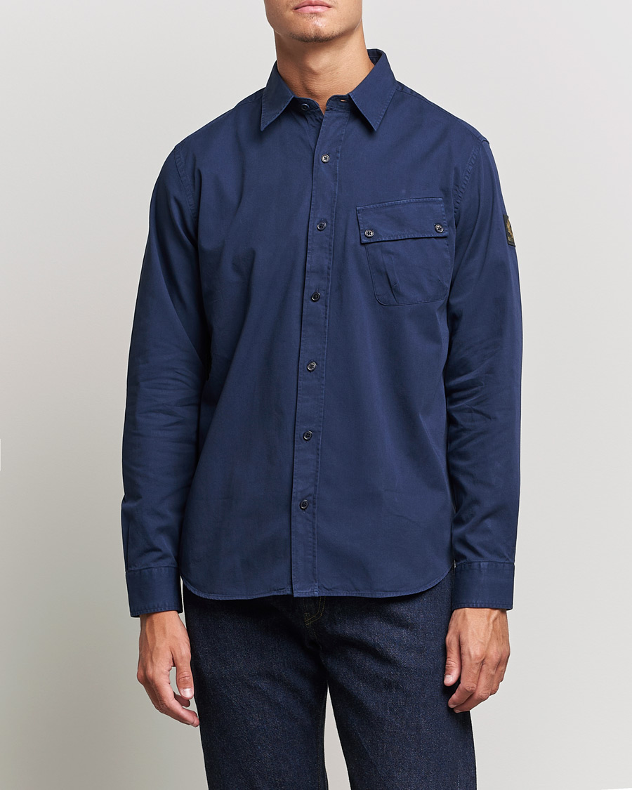 Homme | Chemises | Belstaff | Pitch Cotton Pocket Shirt Deep Navy