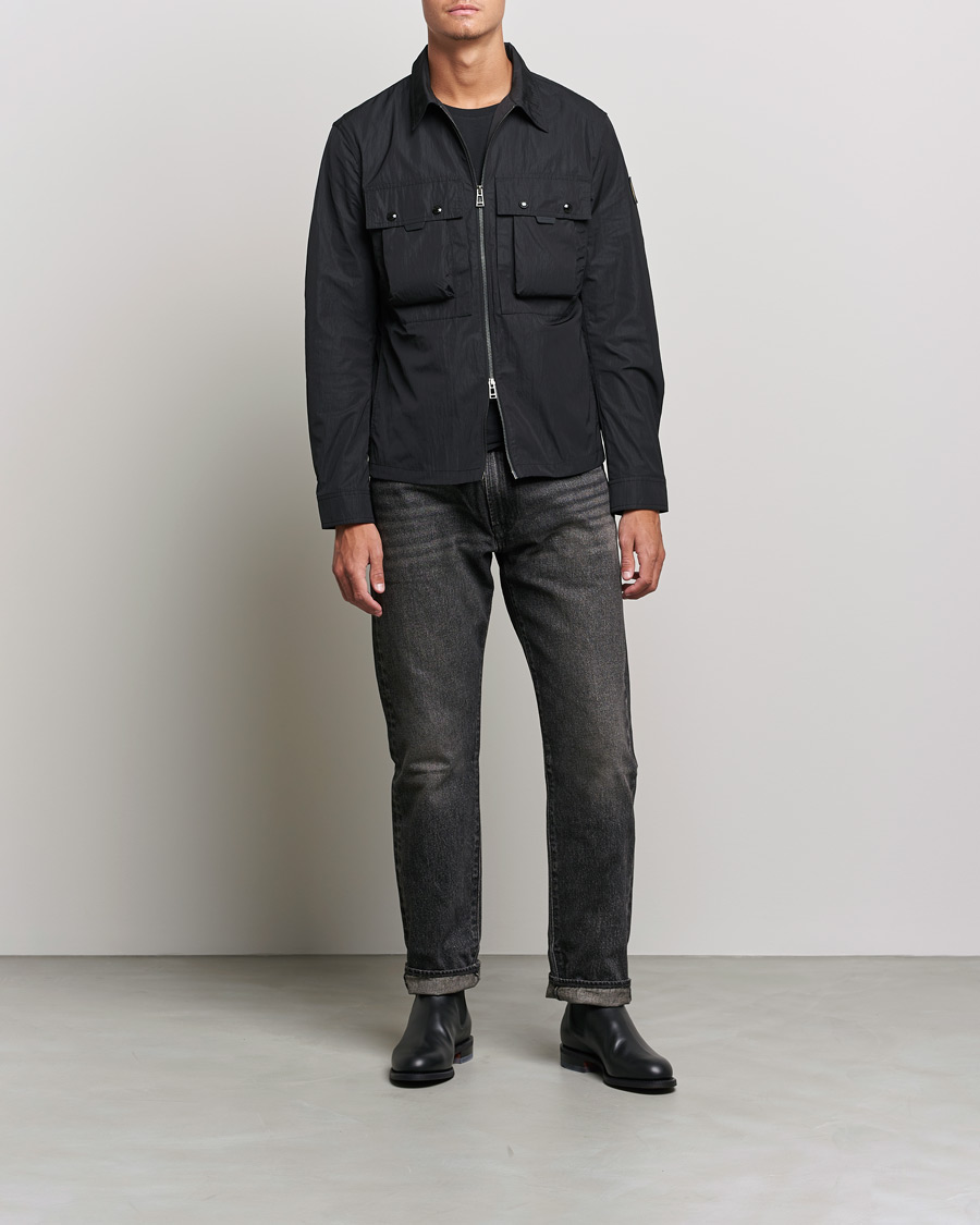 Homme | Chemises | Belstaff | Tactical Nylon Pocket Overshirt Black