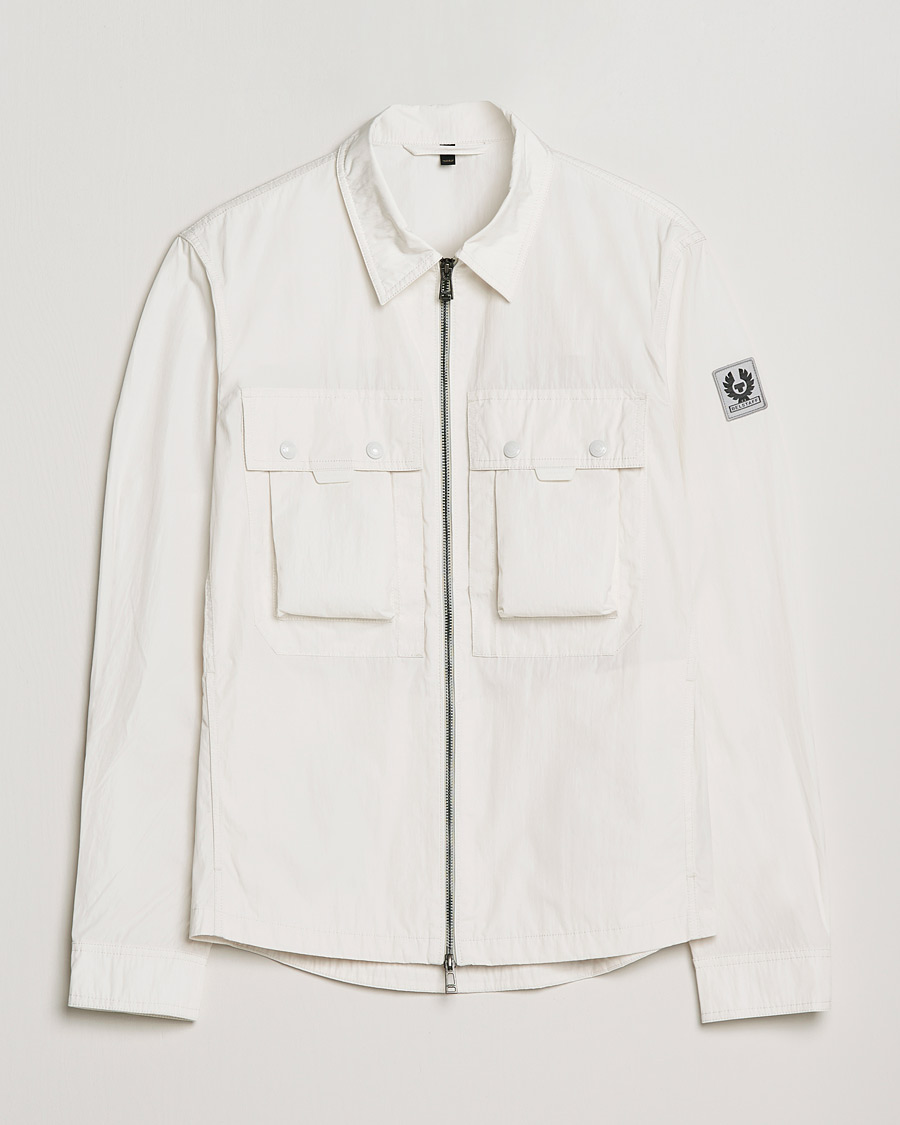 Homme | Chemises | Belstaff | Tactical Nylon Pocket Overshirt Chalk