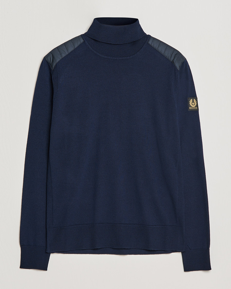 Homme | Pulls Et Tricots | Belstaff | Kingsland Merino Rollneck Washed Navy