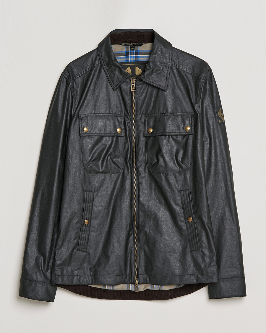 Homme | Manteaux Et Vestes | Belstaff | Tour Waxed Shirt Jacket Black