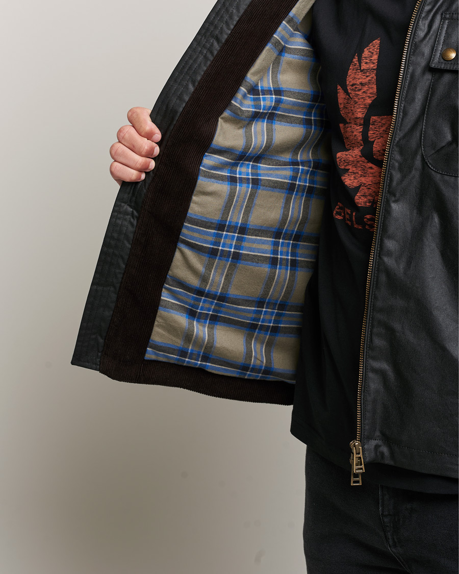 Homme | Manteaux Et Vestes | Belstaff | Tour Waxed Shirt Jacket Black