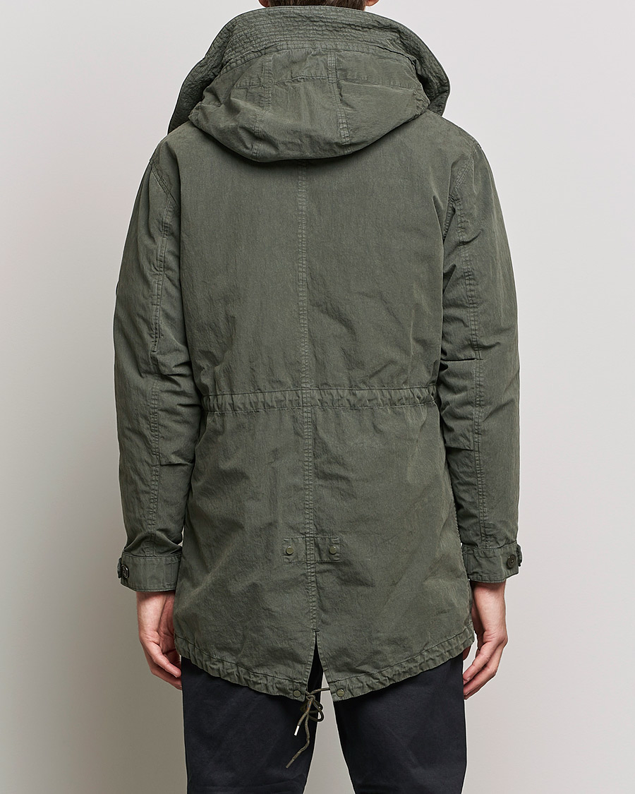 Homme | Manteaux Et Vestes | C.P. Company | 50 Fili Garment Dyed Cotton/Nylon 2 in 1 Parka Green