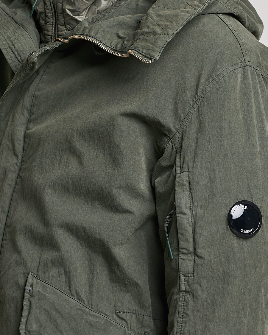 Homme | Manteaux Et Vestes | C.P. Company | 50 Fili Garment Dyed Cotton/Nylon 2 in 1 Parka Green