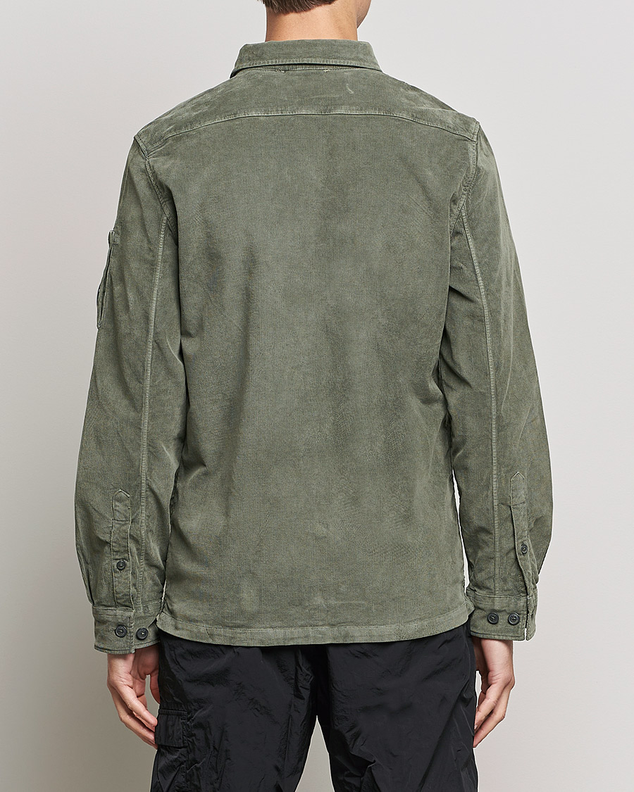 Homme | Chemises | C.P. Company | Corduroy Lens Overshirt Olive