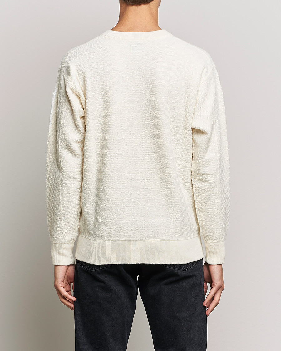Homme | Pulls Et Tricots | C.P. Company | Structured Lambswool Lens Roundneck White