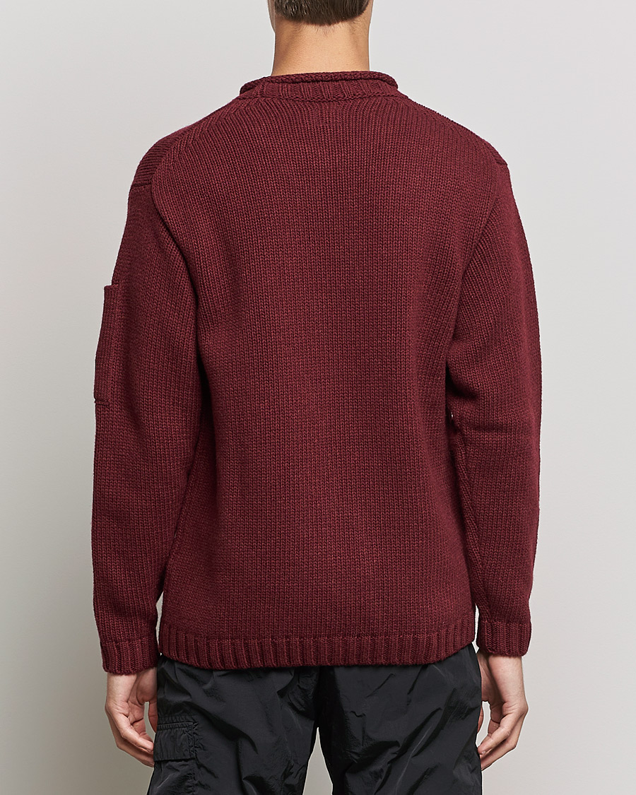 Homme | Pulls Et Tricots | C.P. Company | Lambswool Lens Roundneck Bordeaux