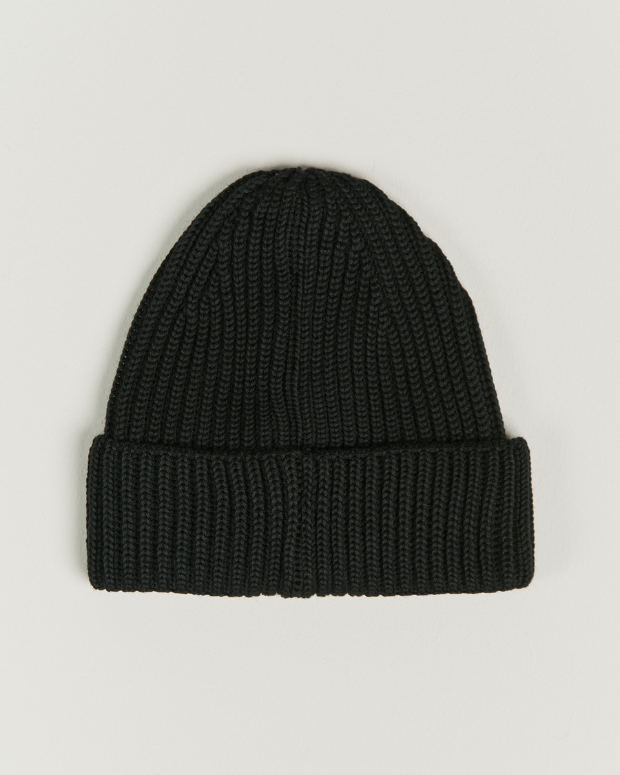 Homme | C.P. Company Knitted Merino Lens Beanie Black | C.P. Company | Knitted Merino Lens Beanie Black