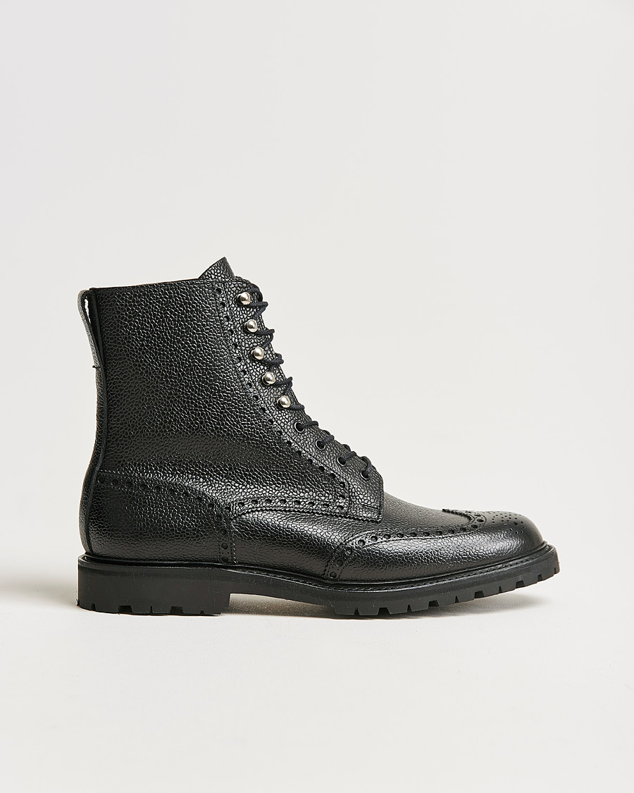 Homme | Bottes | Crockett & Jones | Islay Scotch Grain Vibram Boot Black Calf