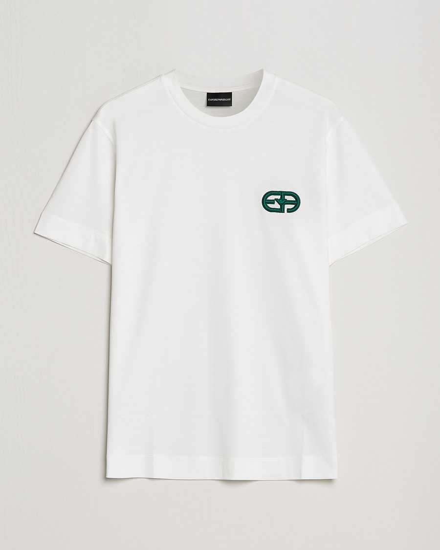 Homme | T-shirts | Emporio Armani | Cotton Tencel Tee Creme