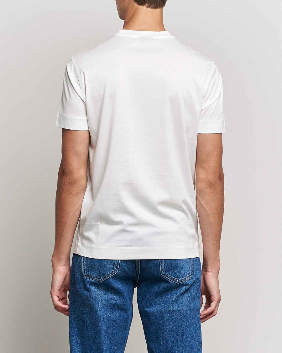 Homme | T-shirts | Emporio Armani | Cotton Tencel Tee Creme