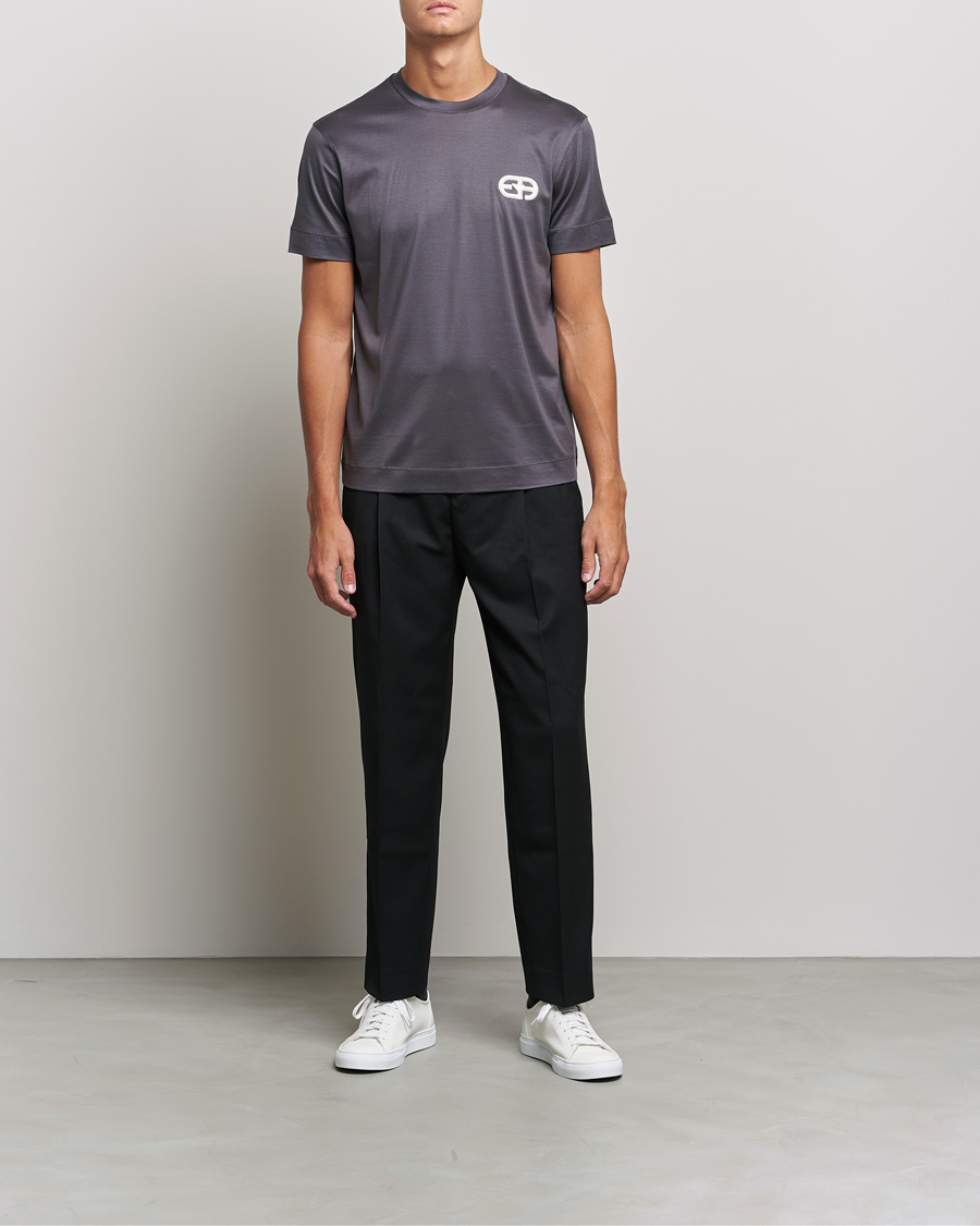 Homme | T-shirts | Emporio Armani | Cotton Tencel Tee Grey