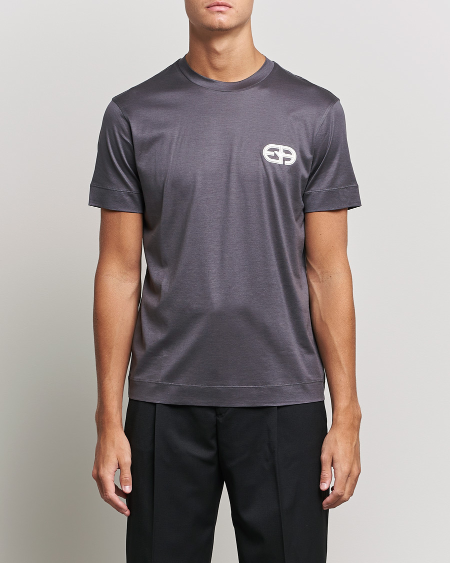 Homme | T-shirts | Emporio Armani | Cotton Tencel Tee Grey