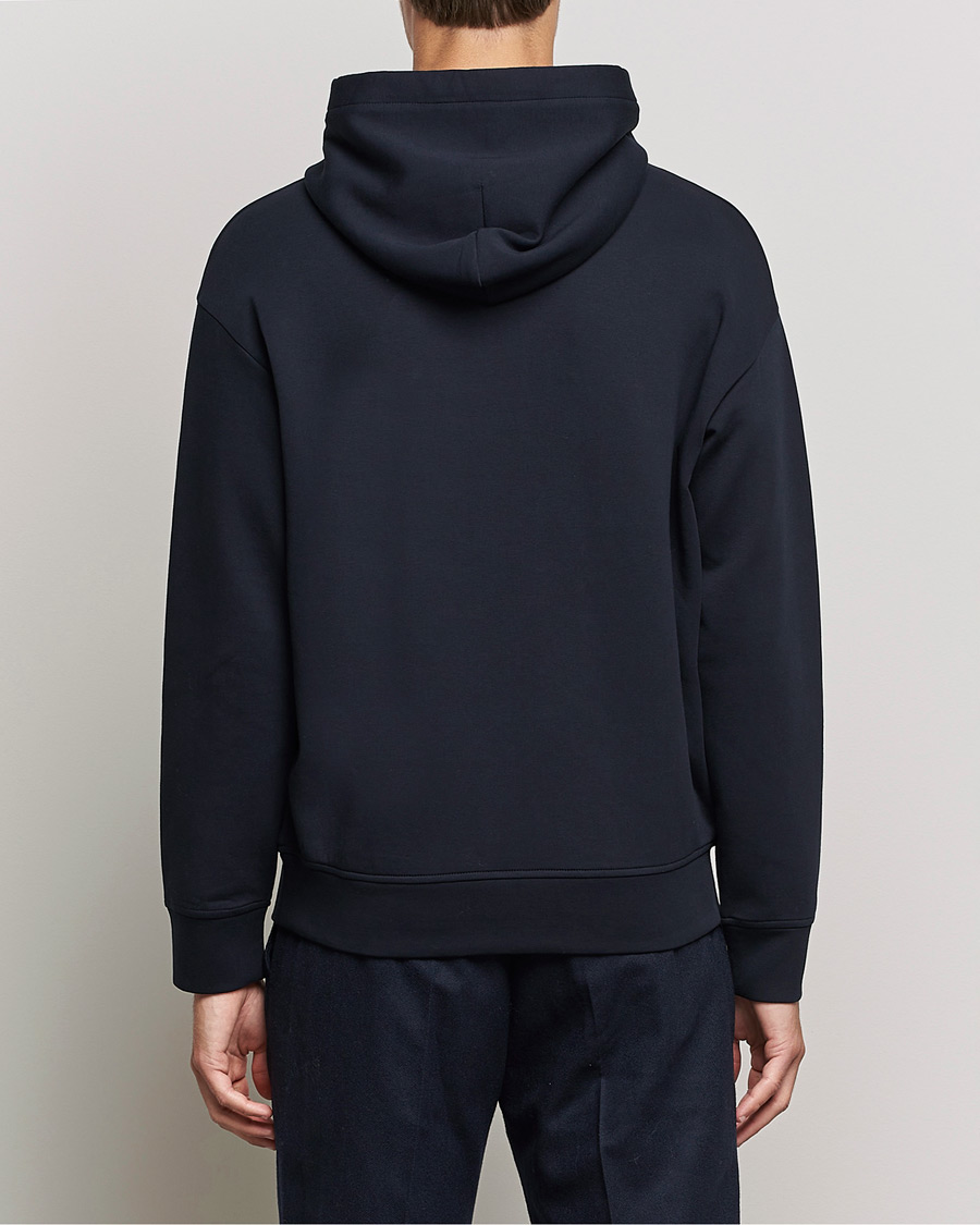 Homme | Pulls Et Tricots | Emporio Armani | Cotton Eagle Hoodie Navy