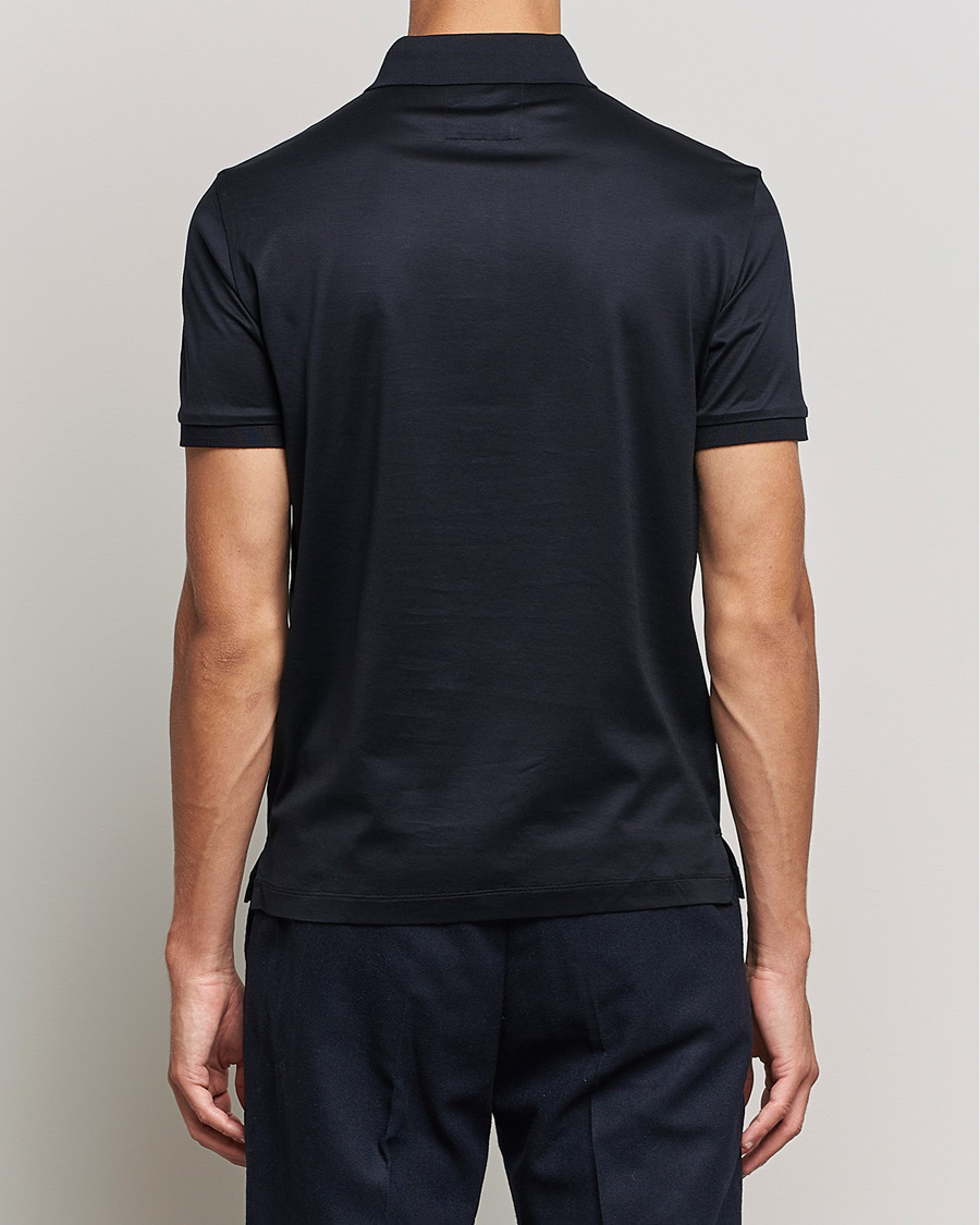 Homme | Polos | Emporio Armani | Cotton Stretch  Pique Navy