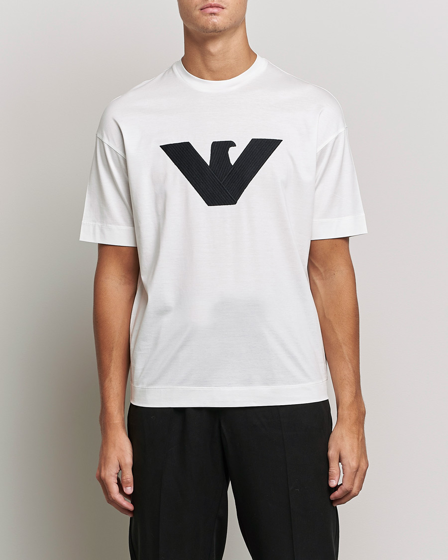 Homme | T-shirts | Emporio Armani | Logo Cotton Tee White