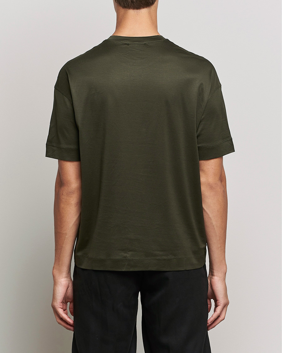Homme | T-shirts | Emporio Armani | Logo Cotton Tee Green
