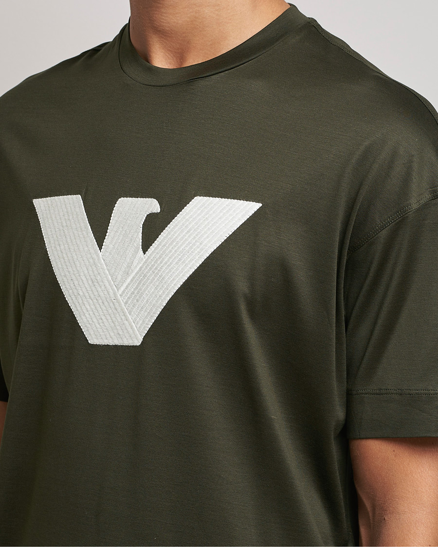 Homme | T-shirts | Emporio Armani | Logo Cotton Tee Green