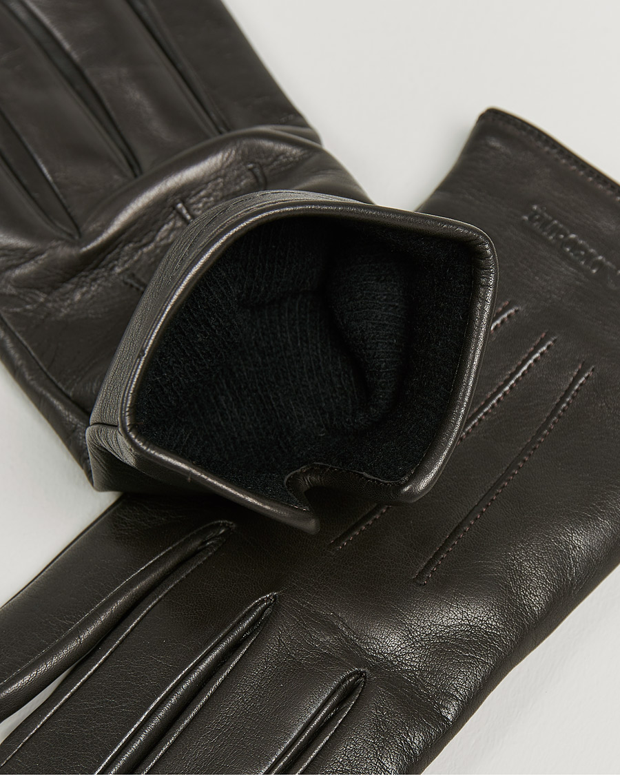 Homme | Emporio Armani Leather Gloves Dark Brown | Emporio Armani | Leather Gloves Dark Brown