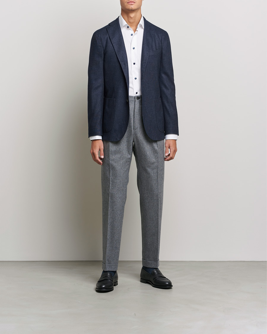 Homme | Chemises | Eton | Organic Cotton Signature Twill Contemporary Shirt White