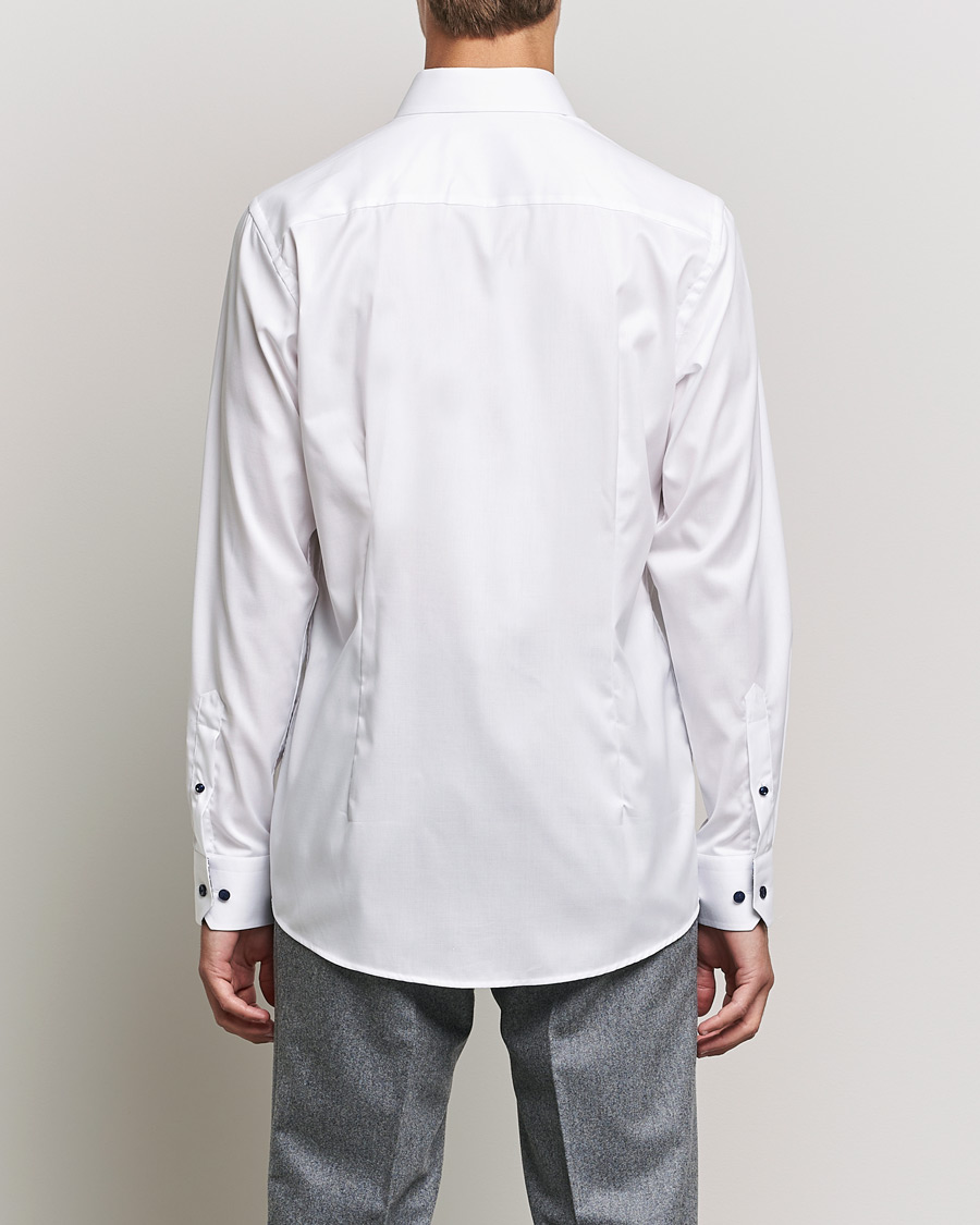 Homme | Chemises | Eton | Organic Cotton Signature Twill Contemporary Shirt White