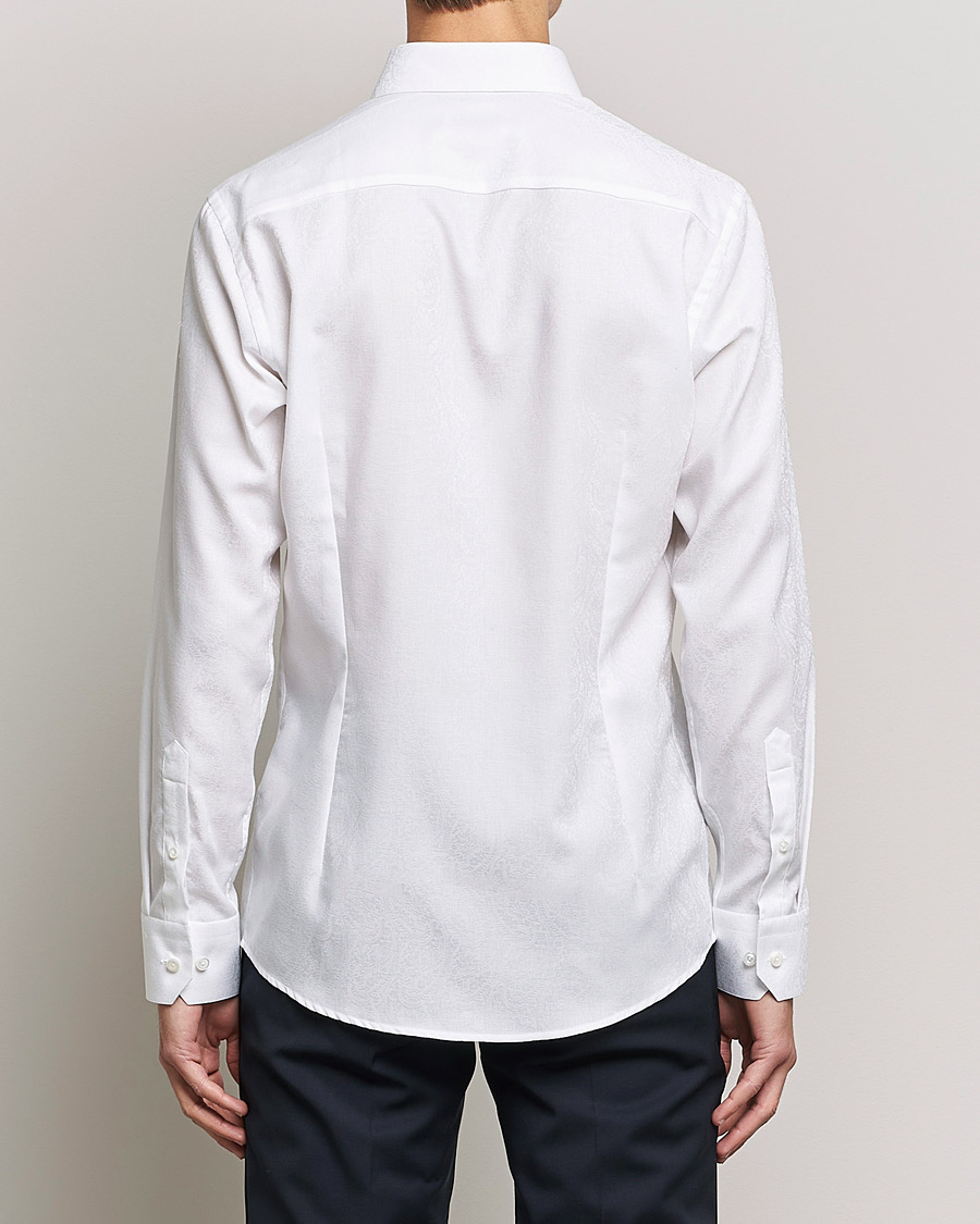 Homme | Chemises | Eton | Jaquard Paisley Shirt White