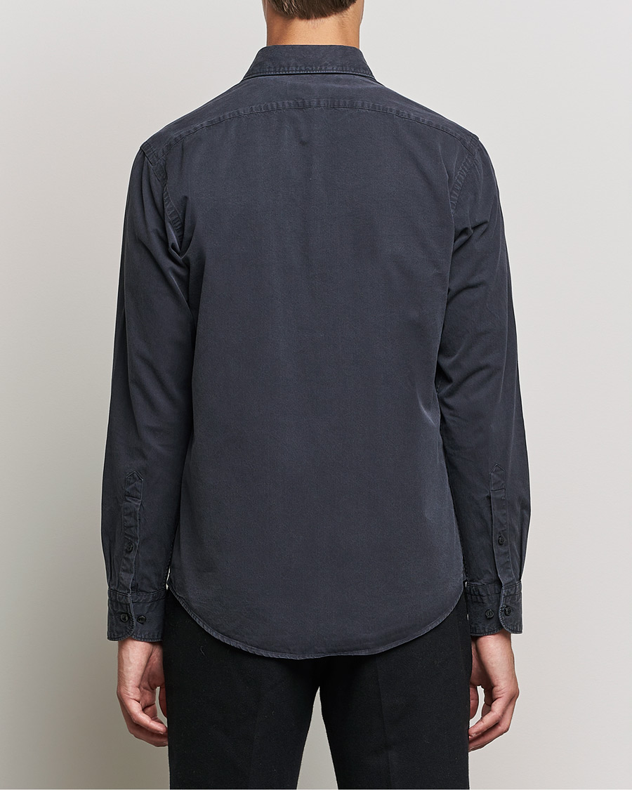 Homme | Chemises | Eton | Recycled Cotton Denim Shirt Black