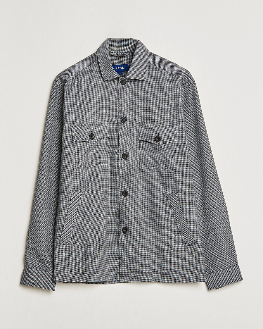 Homme | Chemises | Eton | Wool Cashmere Overshirt Black