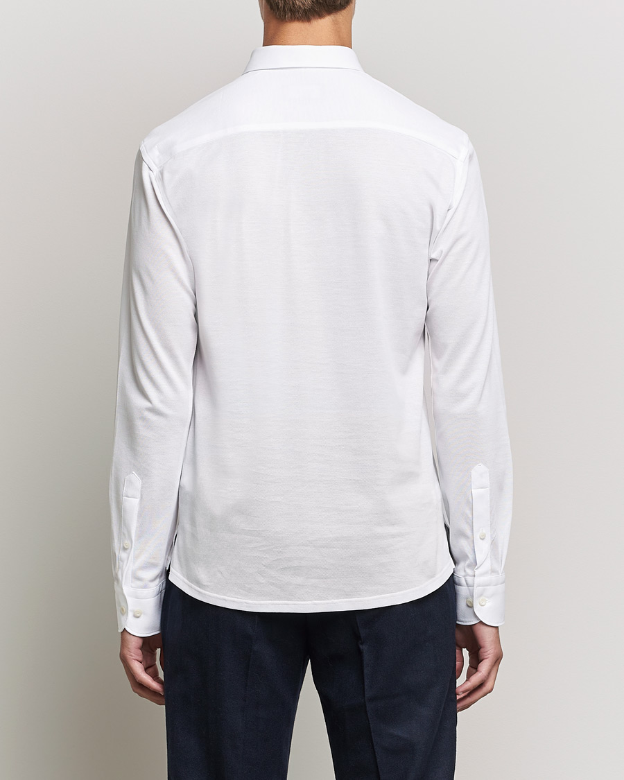 Homme | Pulls Et Tricots | Eton | Slim Fit Cotton Piqué Popover Shirt White