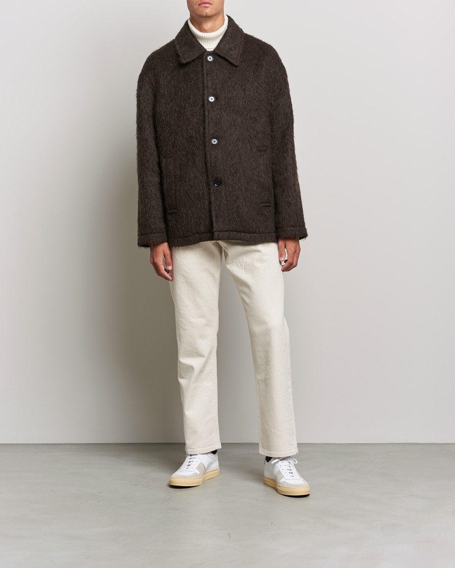 Homme | Manteaux Et Vestes | Filippa K | Seattle Hairy Coat Dark Brown