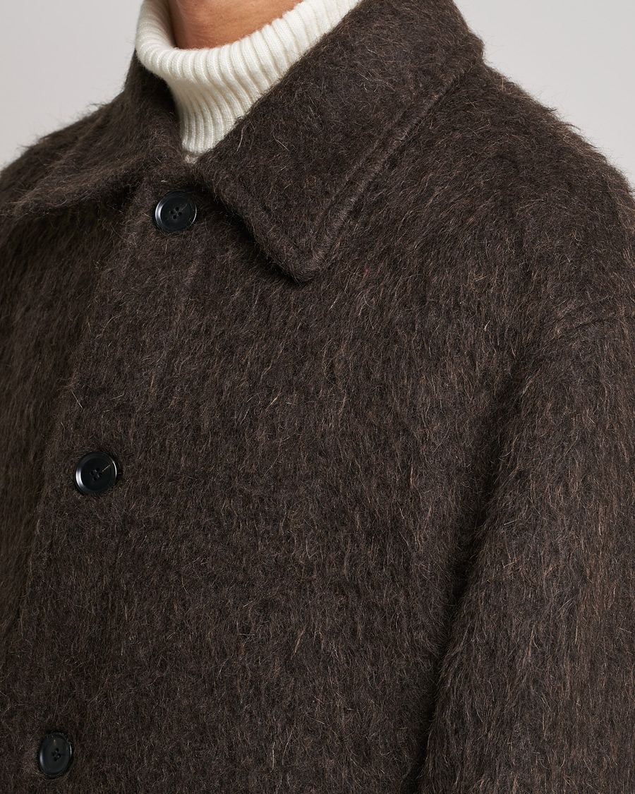 Homme | Manteaux Et Vestes | Filippa K | Seattle Hairy Coat Dark Brown